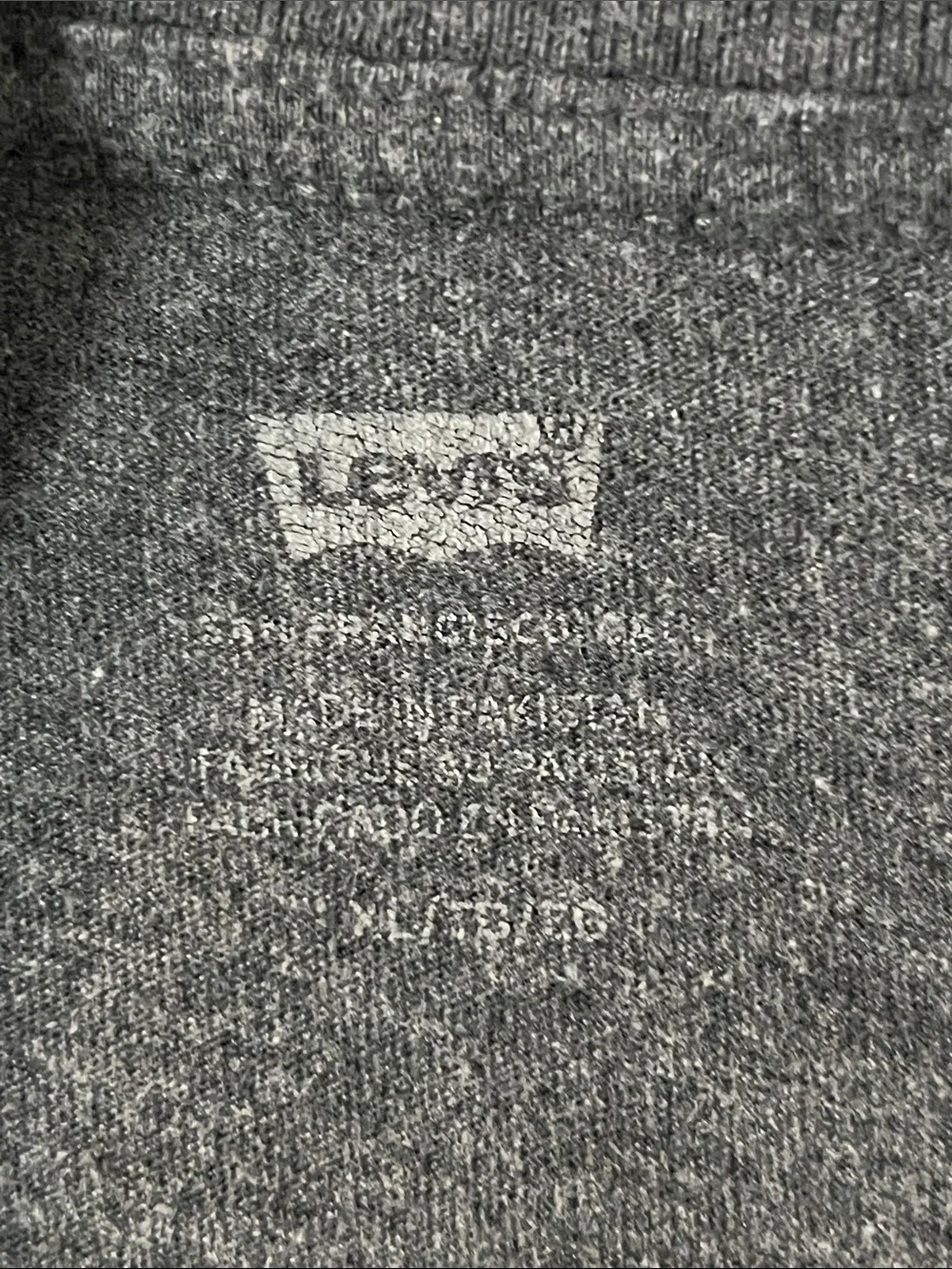 Levi's Charcoal Gray Logo Short-Sleeve Tee